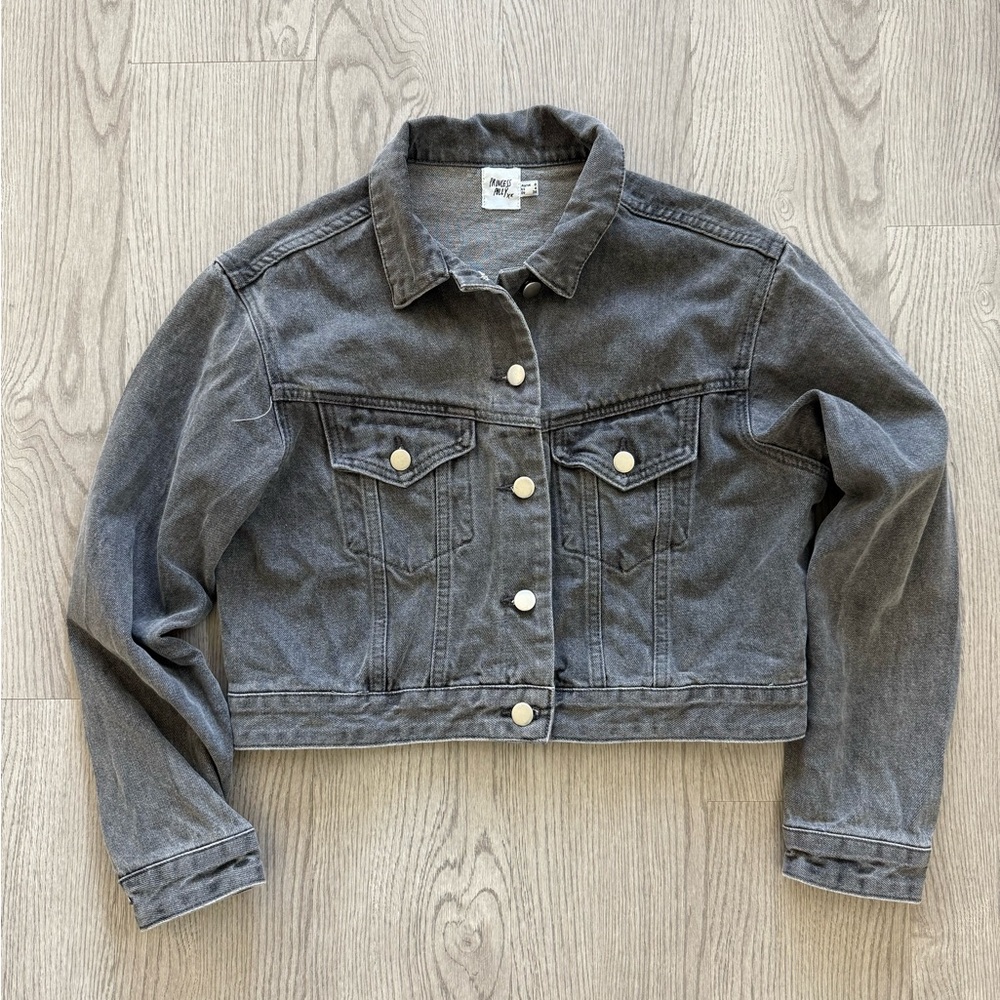 Princess Polly Cropped Denim Jacket